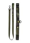 קולר עם רצועה צבע צבאי - Collar with Leash - Army Theme 5